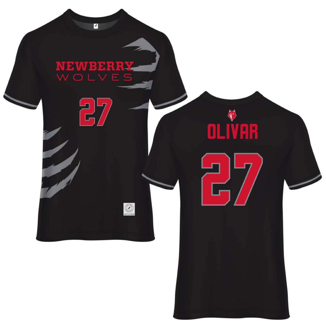 Newberry College Black Soccer Jersey - #27 Adan Olivar