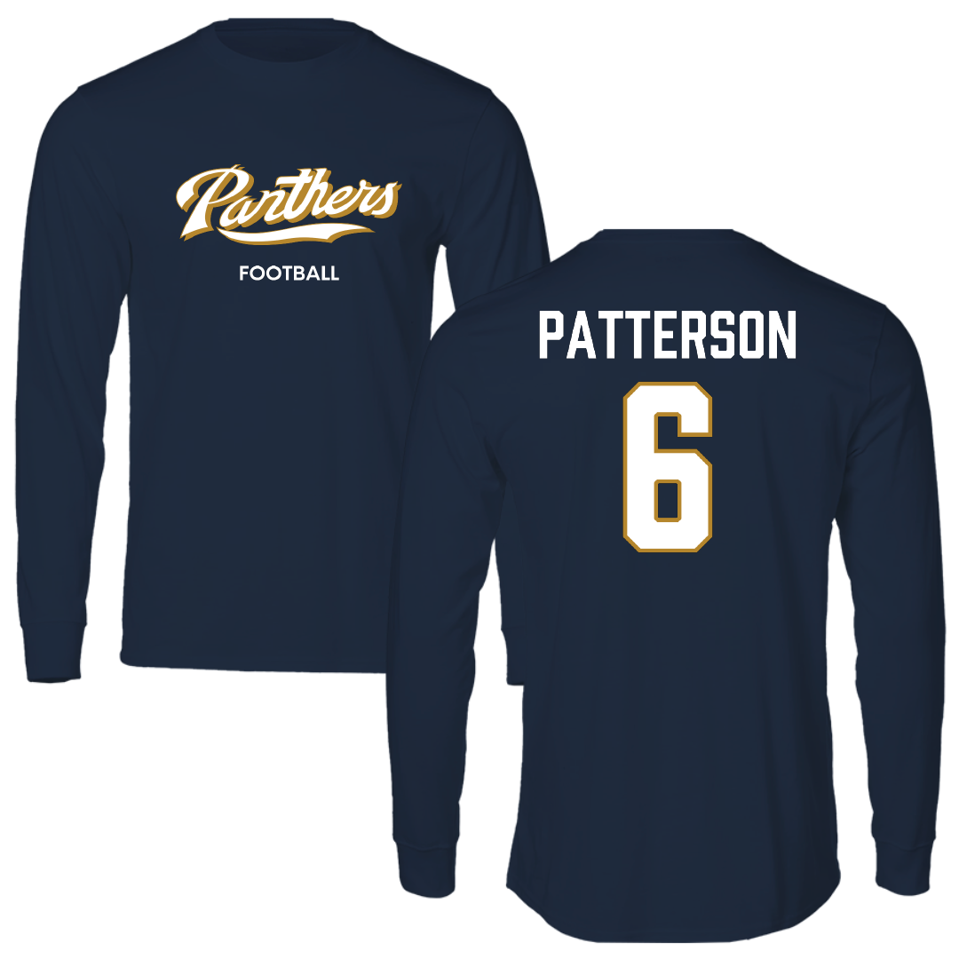 Florida International University Football Navy Performance Long Sleeve - #6 Antonio Patterson