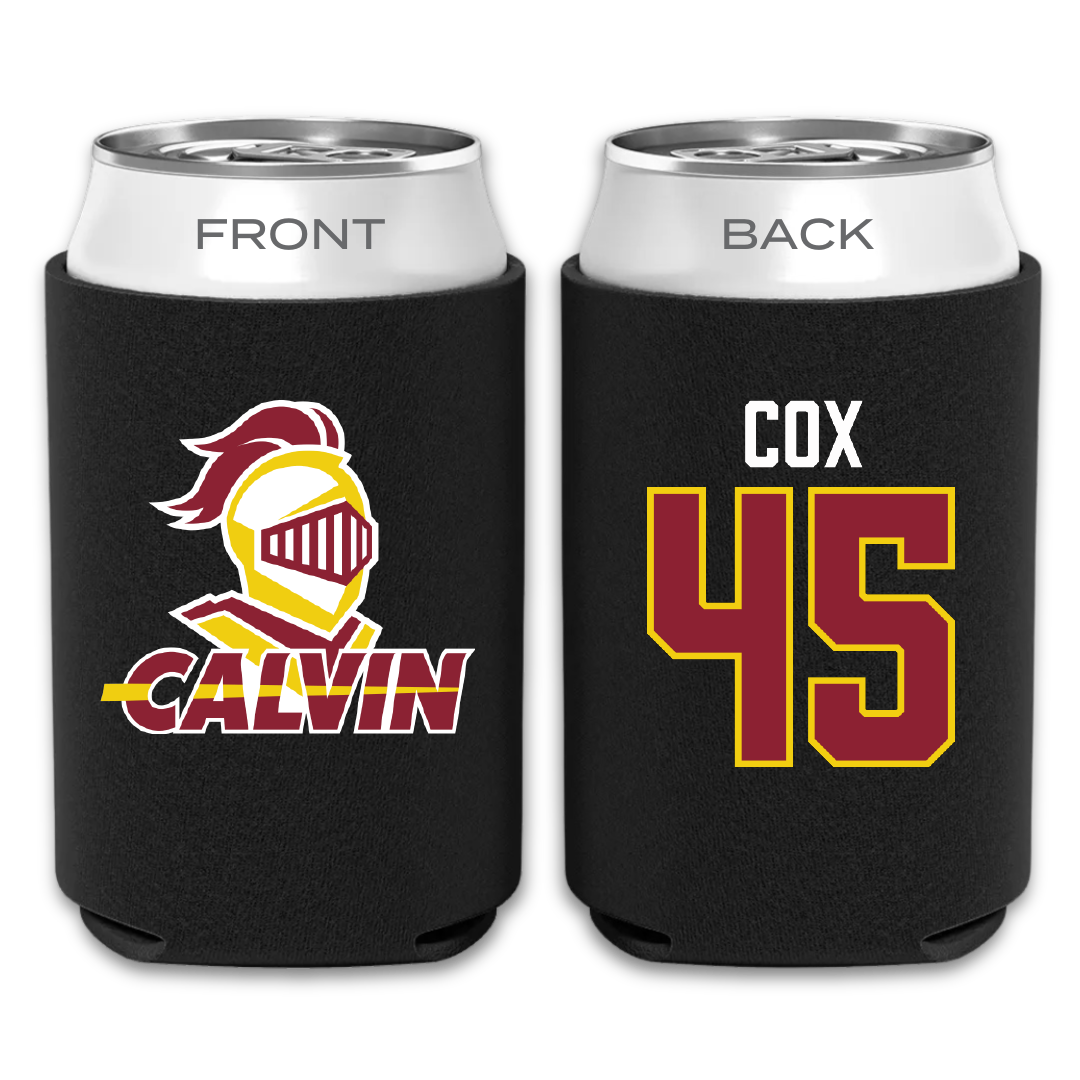 Calvin University Football Black Can Cooler - #45 Breylon Cox