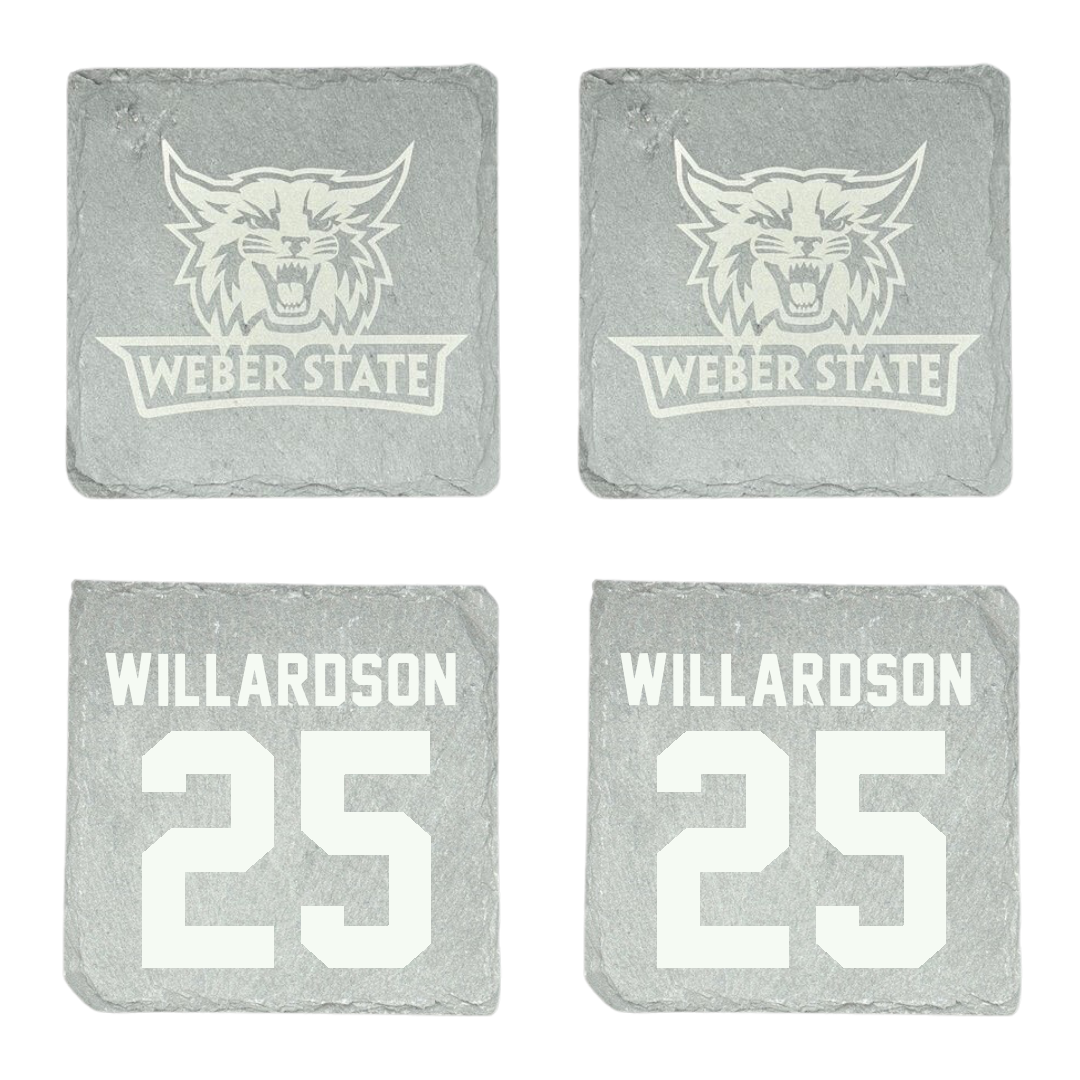 Weber State University Basketball (W) Stone Coaster (4 Pack)  - #25 Nicole Willardson