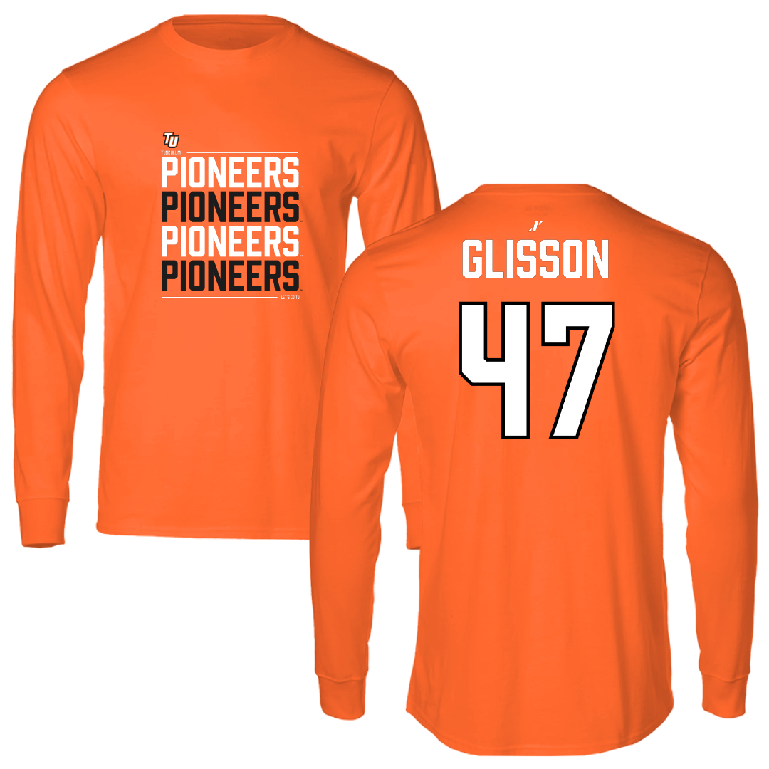 Tusculum University Lacrosse (M) Orange General Long Sleeve - #47 Logan Glisson