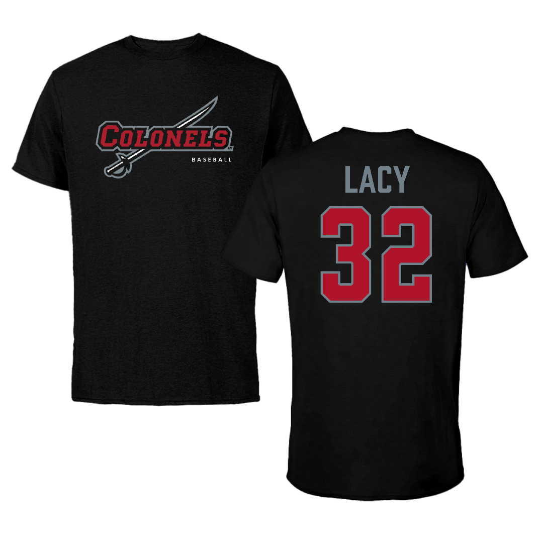 Nicholls State University Baseball Black Tee - #32 Peyton Lacy