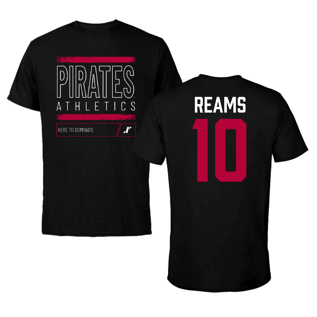 Whitworth University Softball Black Dominate Performance Tee - #10 Teeghan Reams