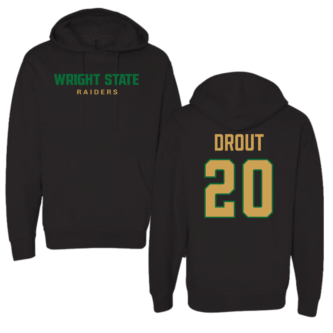 Wright State University Basketball Black Hoodie - #20 MaKenzie Drout