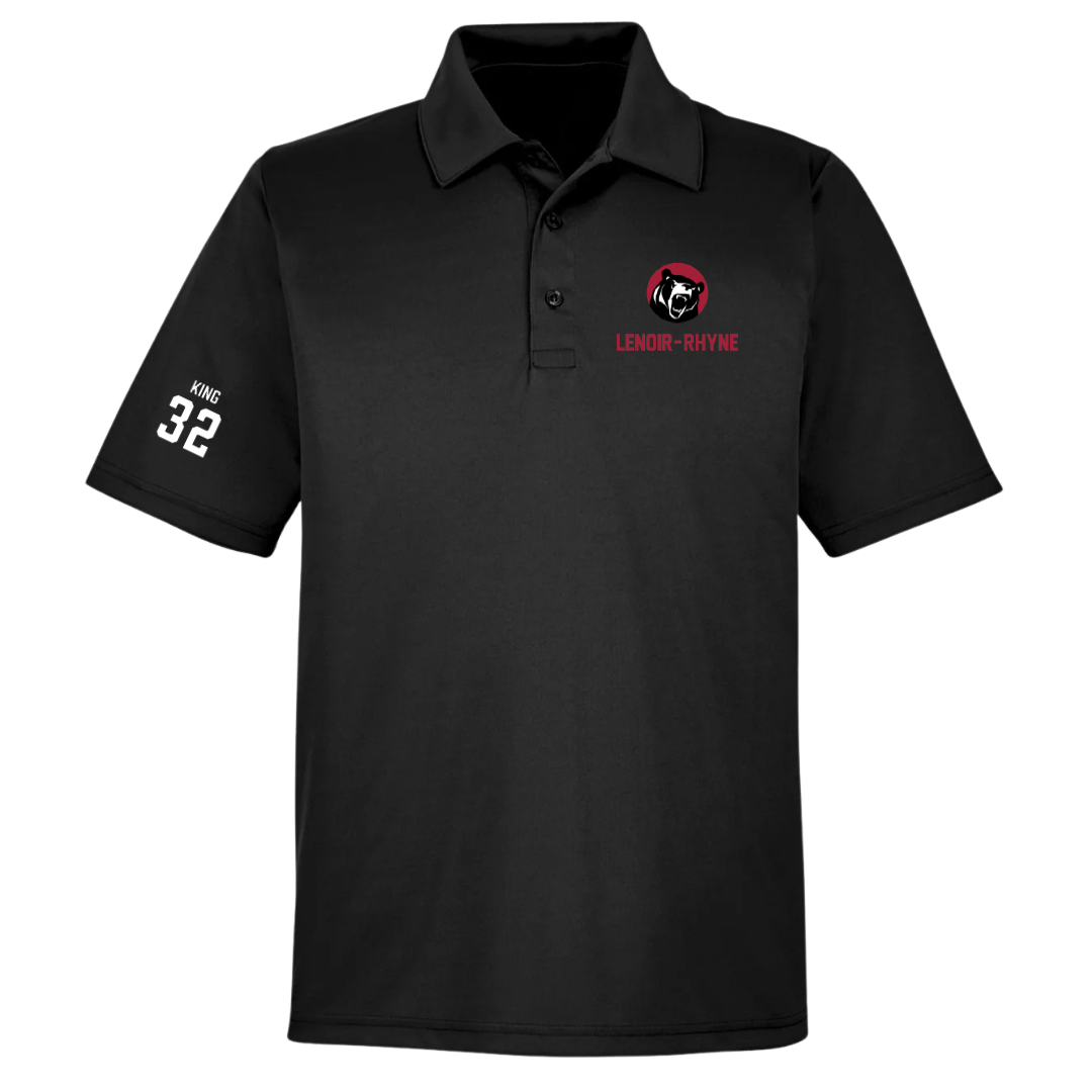 Lenoir-Rhyne University Basketball (W) Black Polo - #32 Jodi King