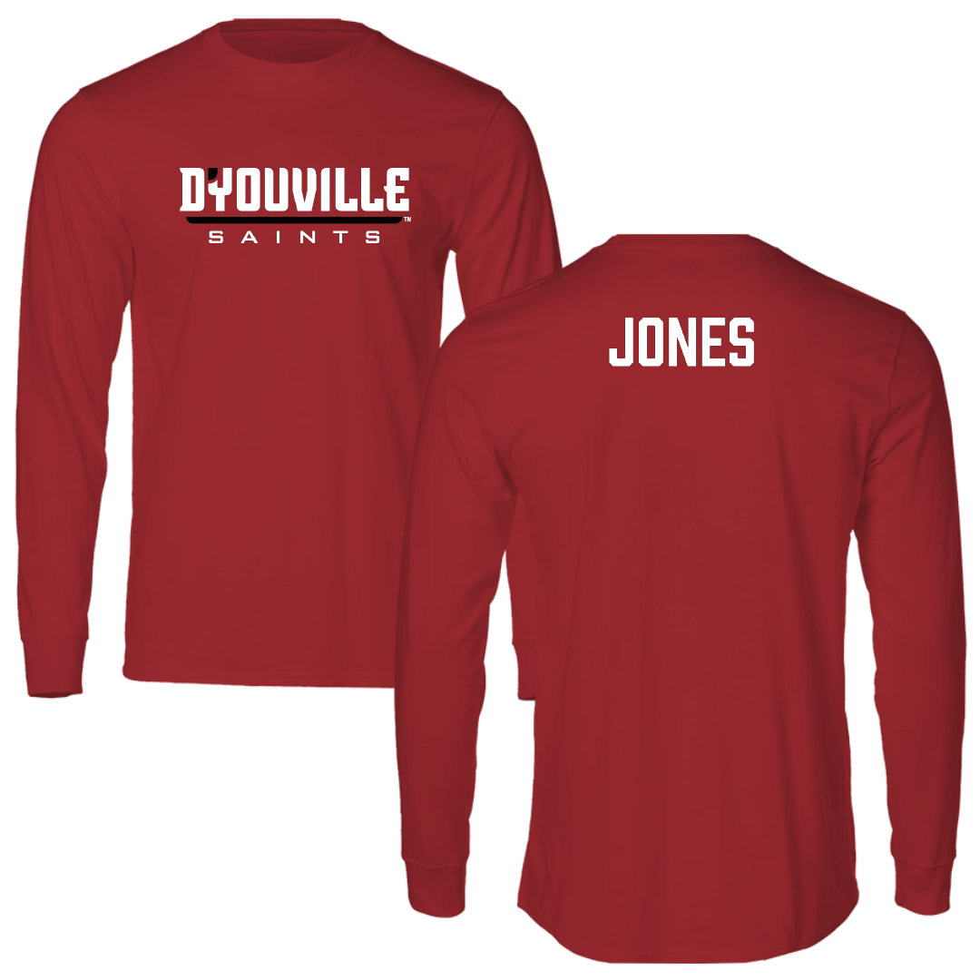 D'Youville University TF and XC Canvas Red Long Sleeve - Kylee Jones