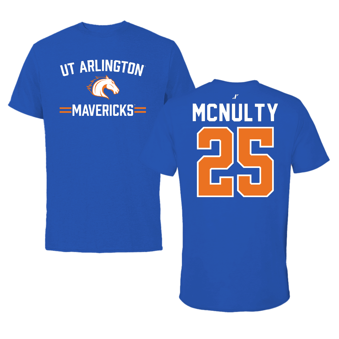University of Texas at Arlington Softball Blue General Performance Tee - #25 Mia McNulty