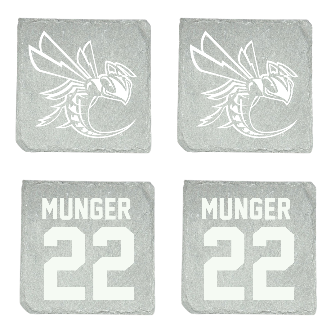 Cedarville University Basketball Stone Coaster (4 Pack)  - #22 Justin Munger