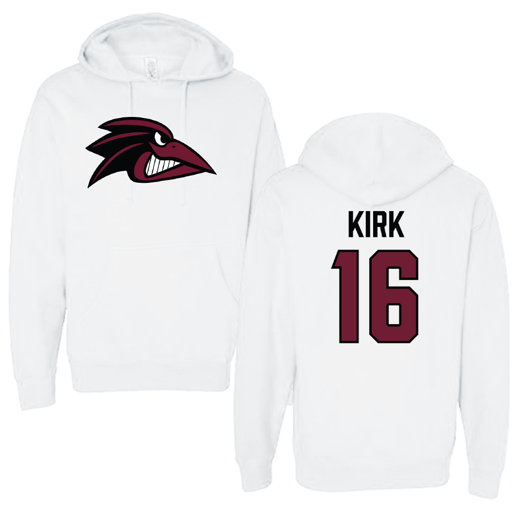 Franklin Pierce University Lacrosse (M) White Hoodie - #16 Owen Kirk