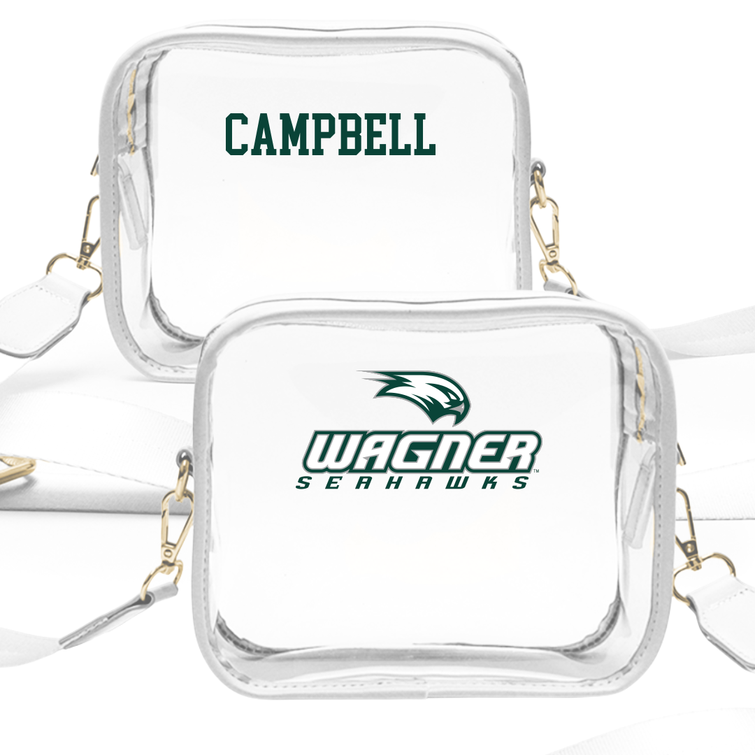Wagner College TF and XC White Clear Stadium Bag - Matthew Campbell