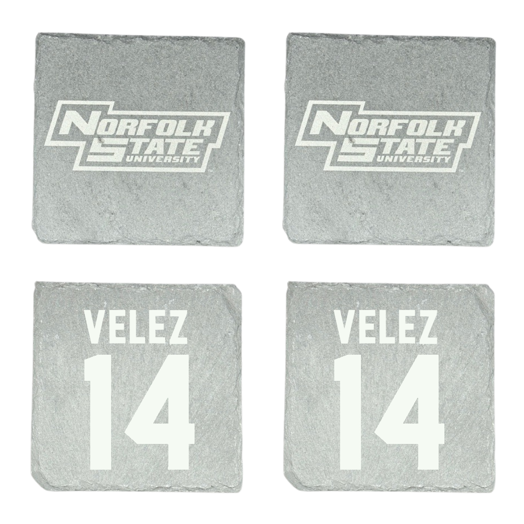 Norfolk State University Baseball Stone Coaster (4 Pack)  - #14 Christian Velez