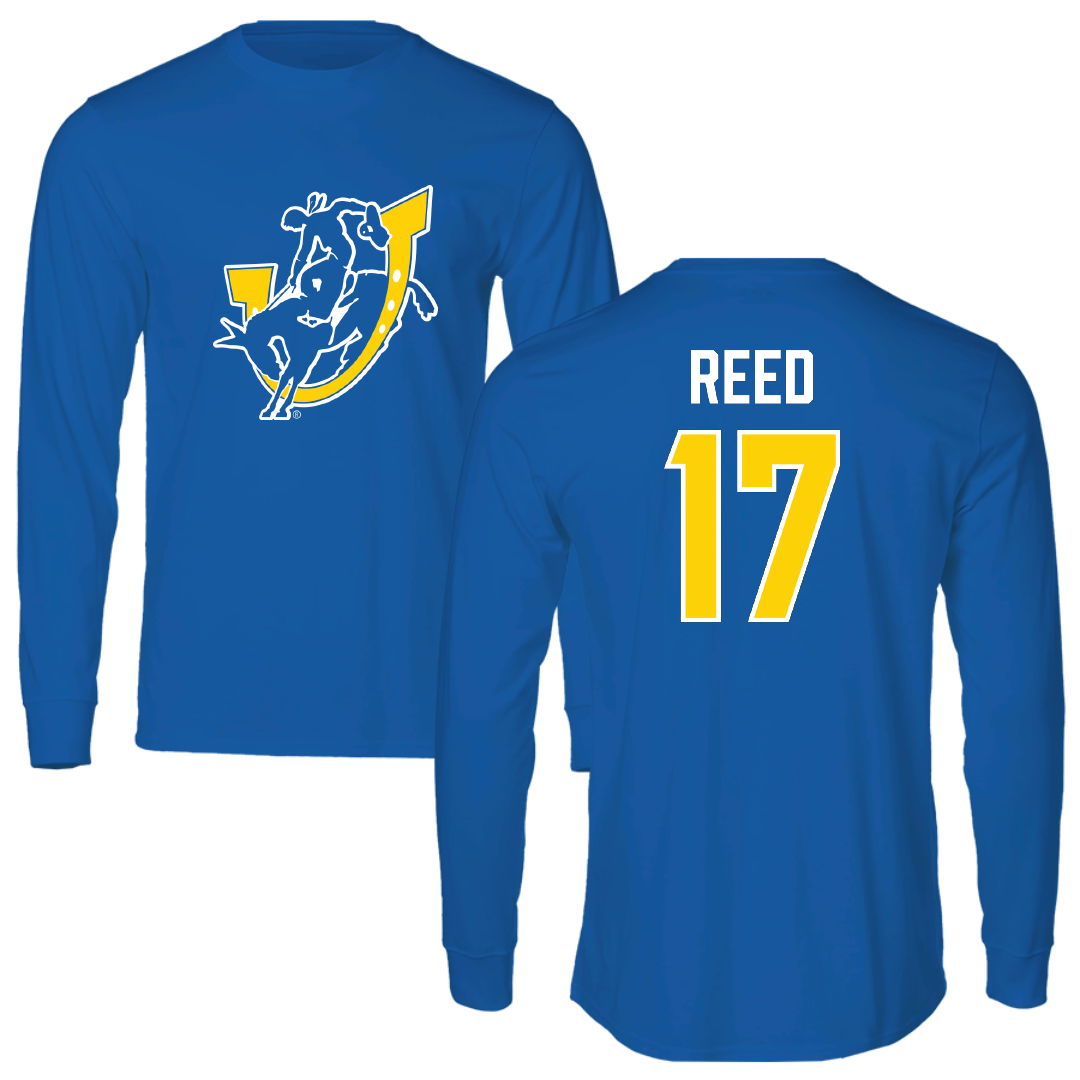 Southern Arkansas University Softball Blue Performance Long Sleeve - #17 Brooklyn Reed