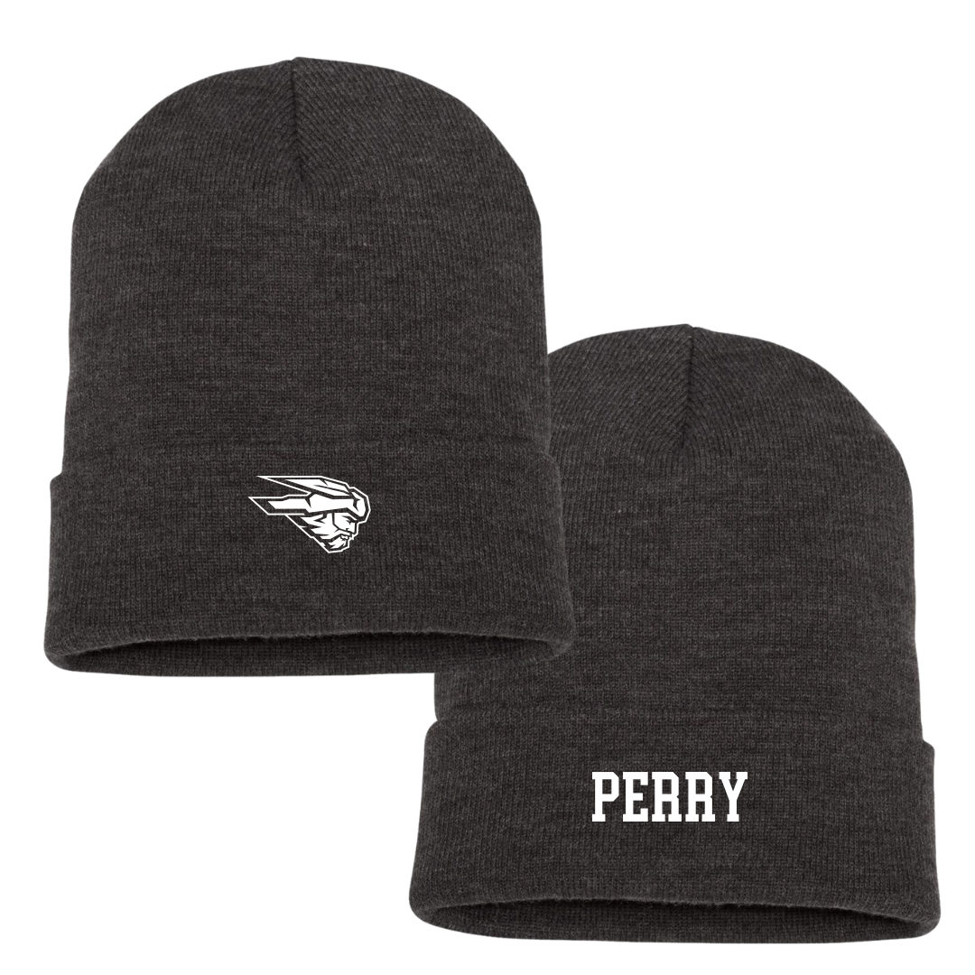 Western Colorado University Football Dark Gray Beanie - #50 Aaron Perry