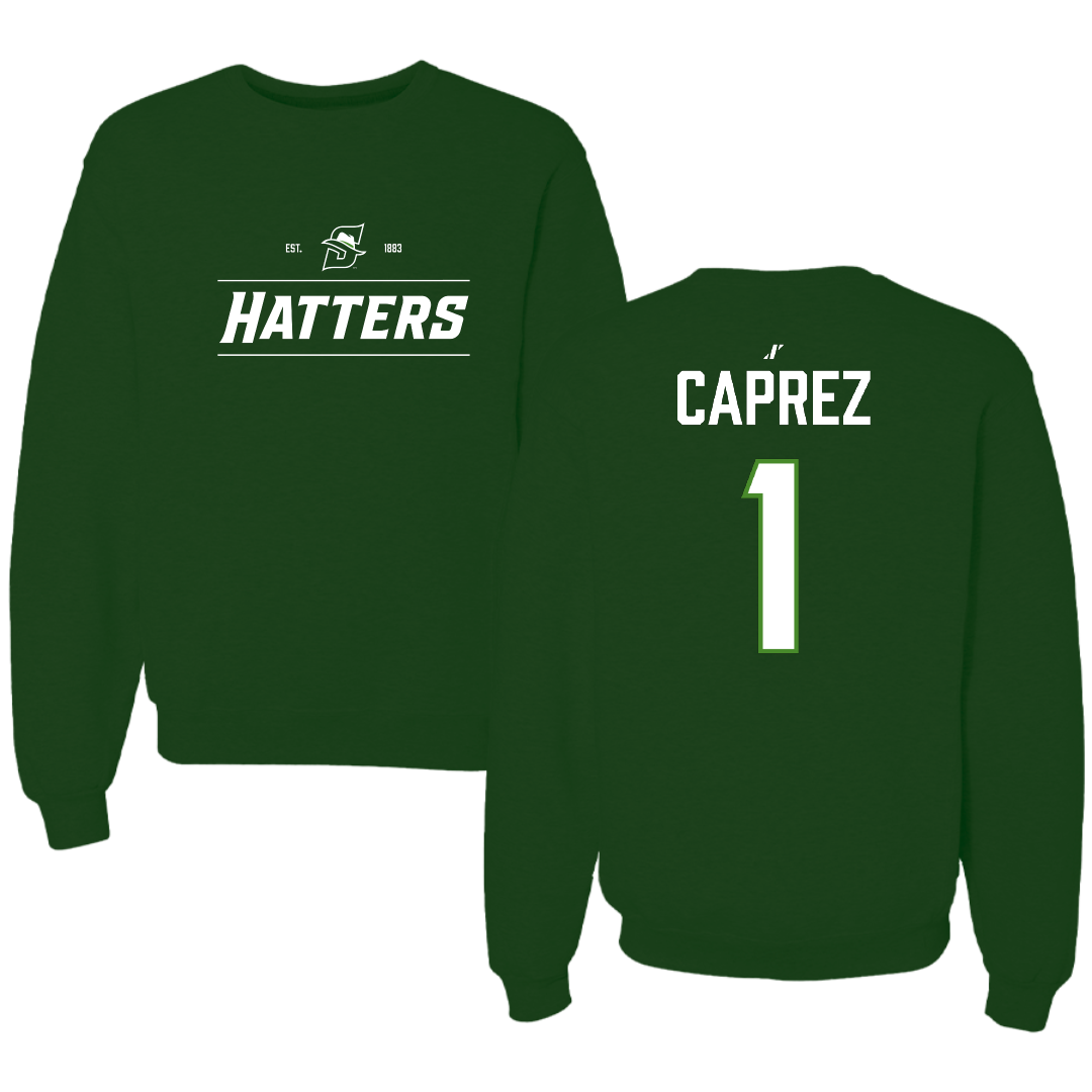 Stetson University Soccer (W) Forest Green General Crewneck - #1 Mackenzie Caprez