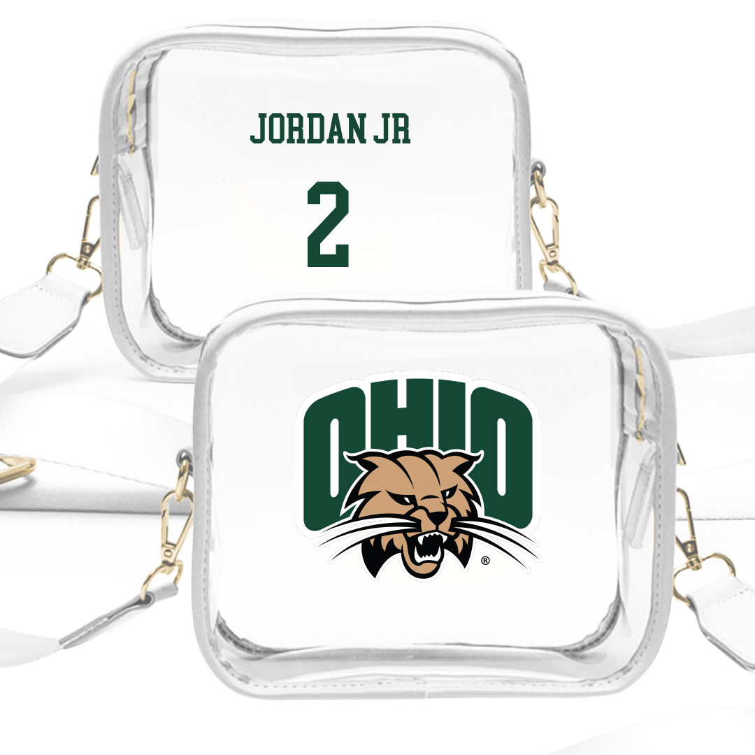 Ohio University Football White Clear Stadium Bag - #2 Alfred Jordan Jr