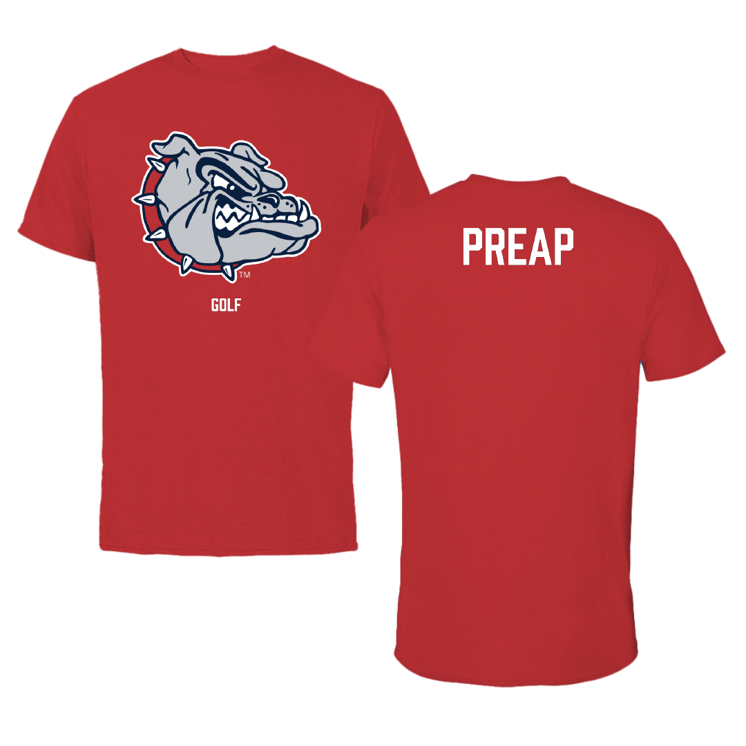 Gonzaga University Golf (W) Red Mascot Performance Tee - Brenna Preap
