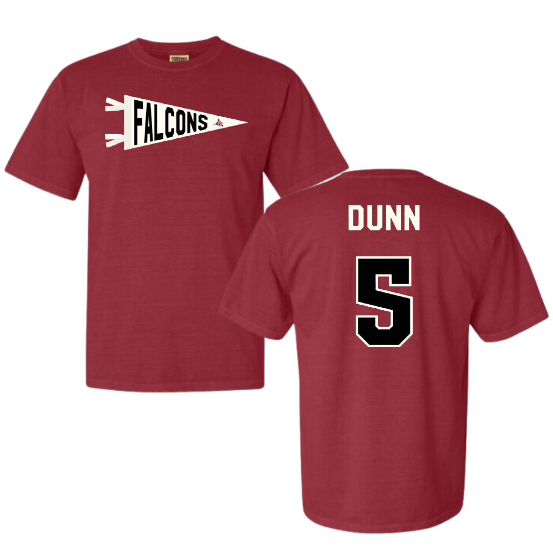 University of Wisconsin-River Falls Ice Hockey Crimson Pennant Comfort Colors Tee - #5 Mackenzie Dunn