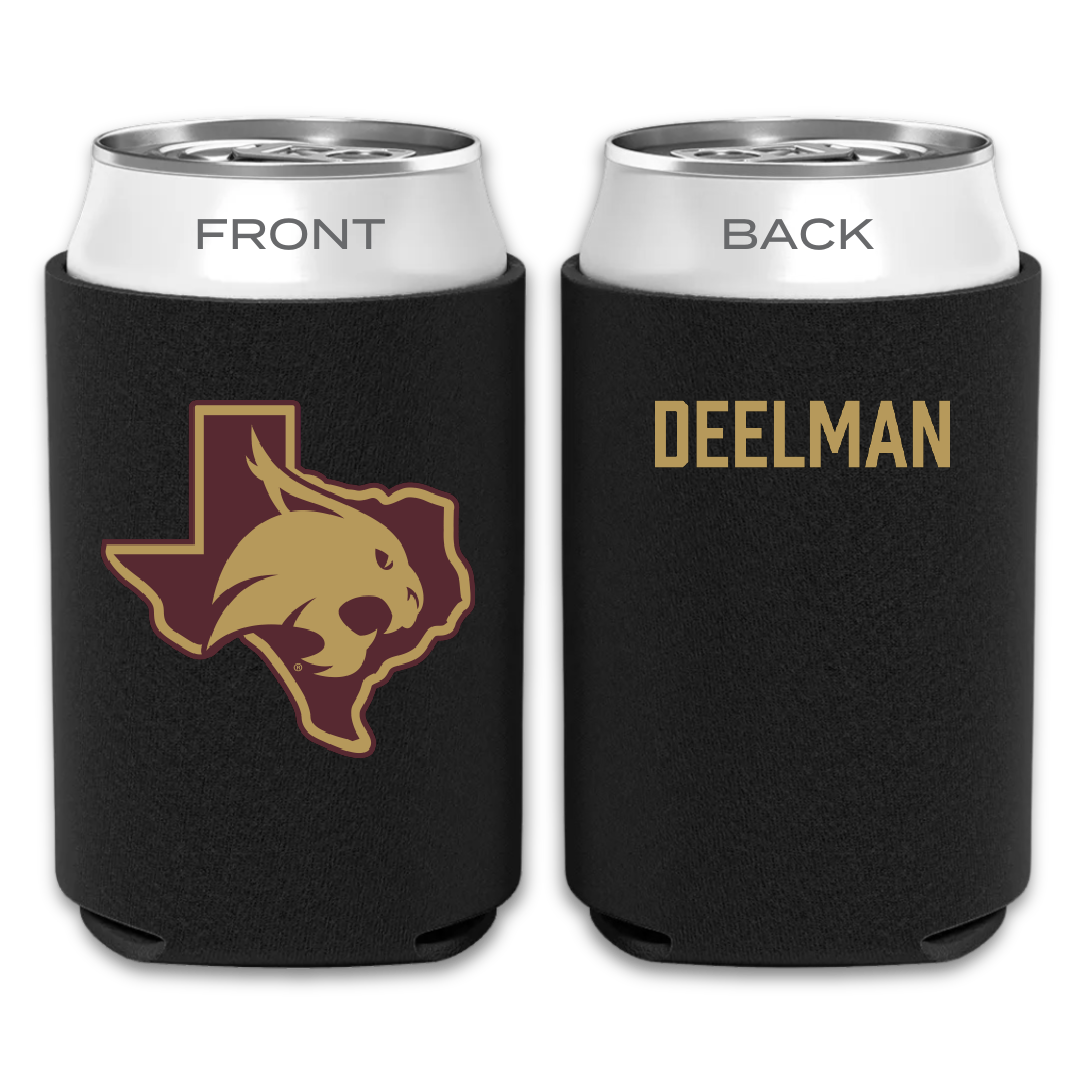 Texas State University TF and XC Black Can Cooler - Jack Deelman