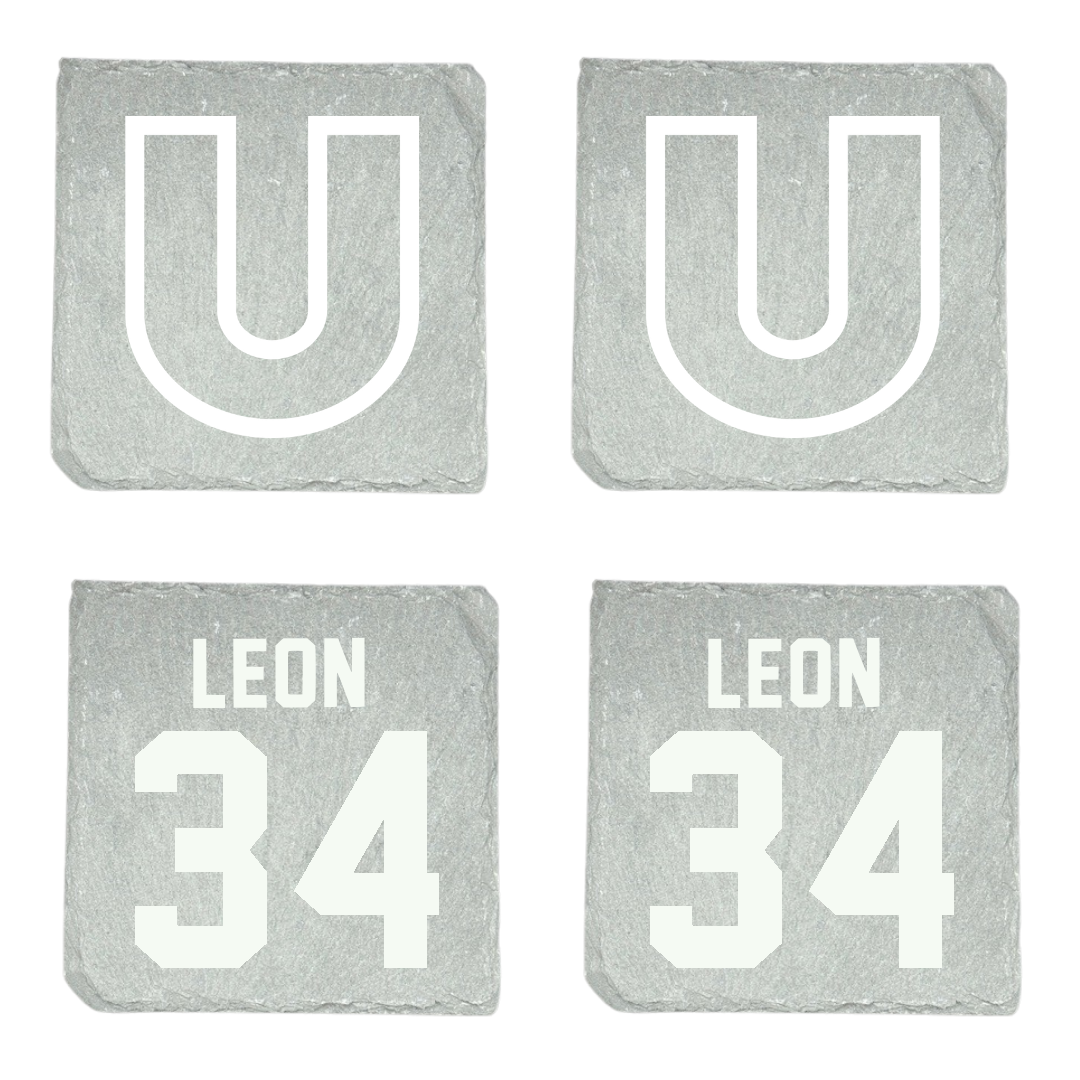 Utica University Lacrosse Stone Coaster (4 Pack)  - #34 Vanessa Leon
