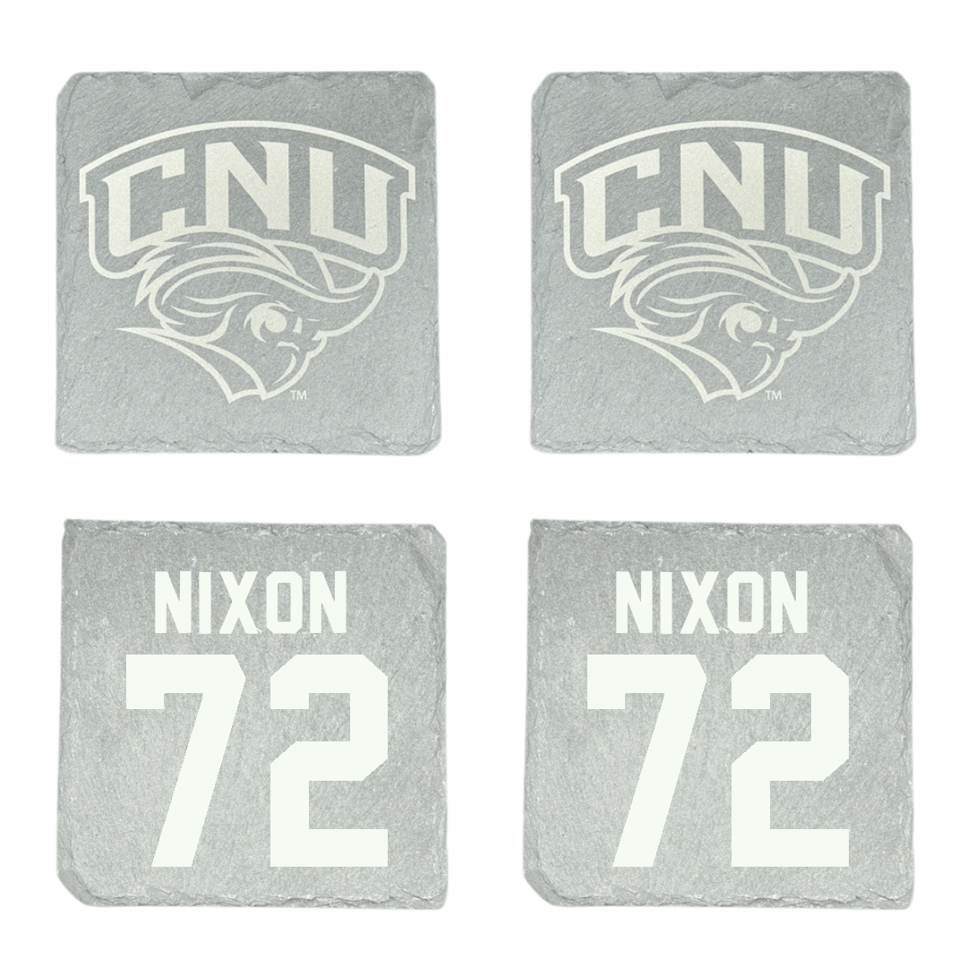 Christopher Newport University Football Stone Coaster (4 Pack)  - #72 Evan Nixon