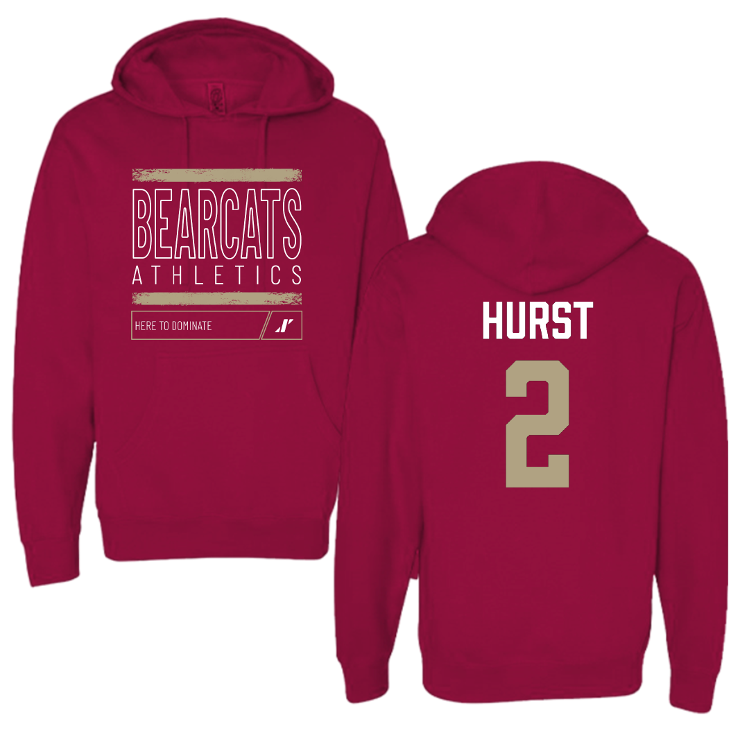 Willamette University Basketball Cardinal Dominate Hoodie - #2 Will Hurst