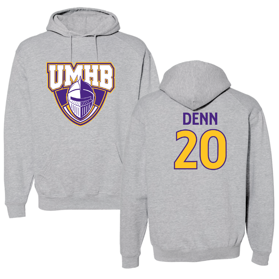 University of Mary Hardin-Baylor Softball Sport Gray Hoodie - #20 Madelyn Denn