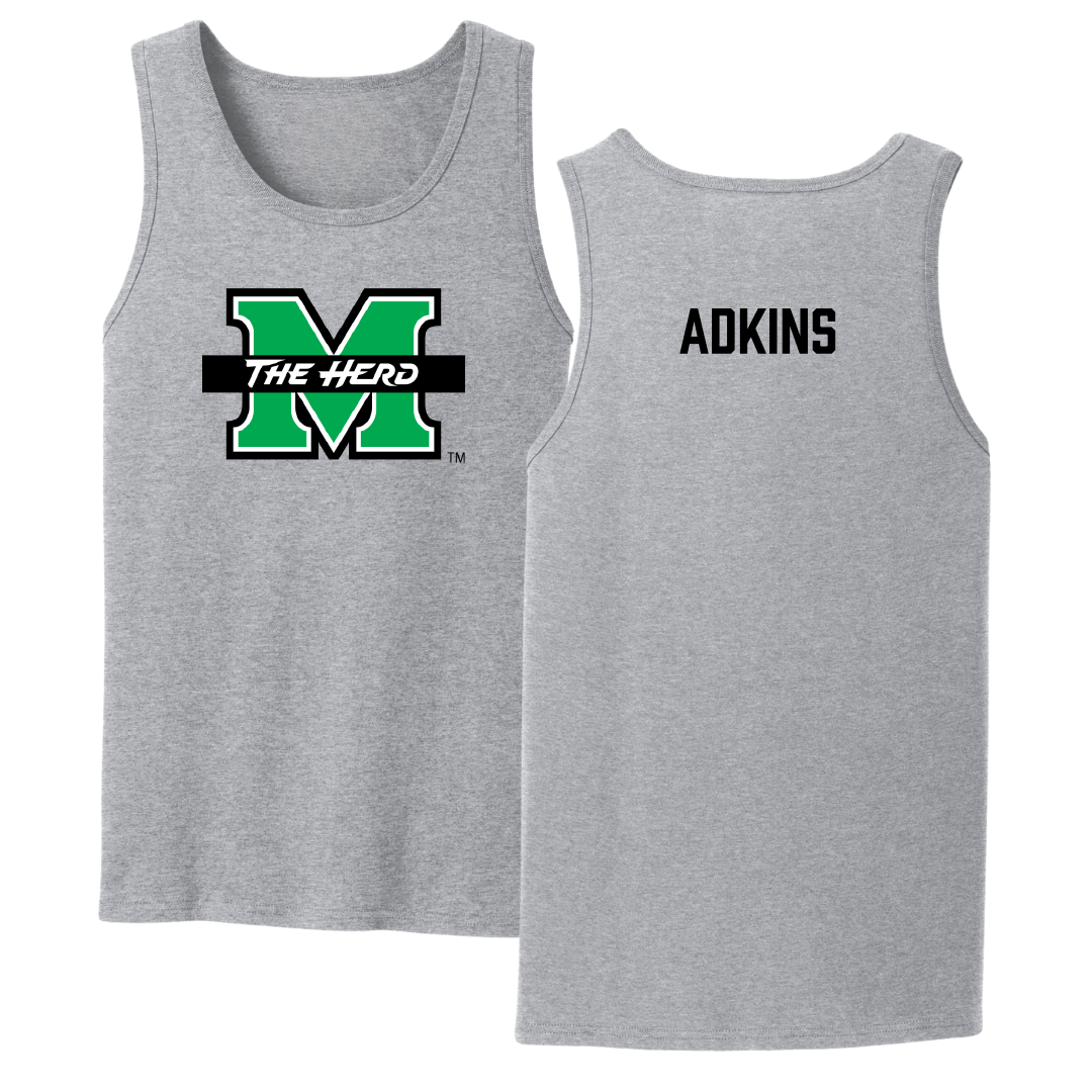 Marshall University Cheer Sport Gray Tank Top - Kaci Adkins