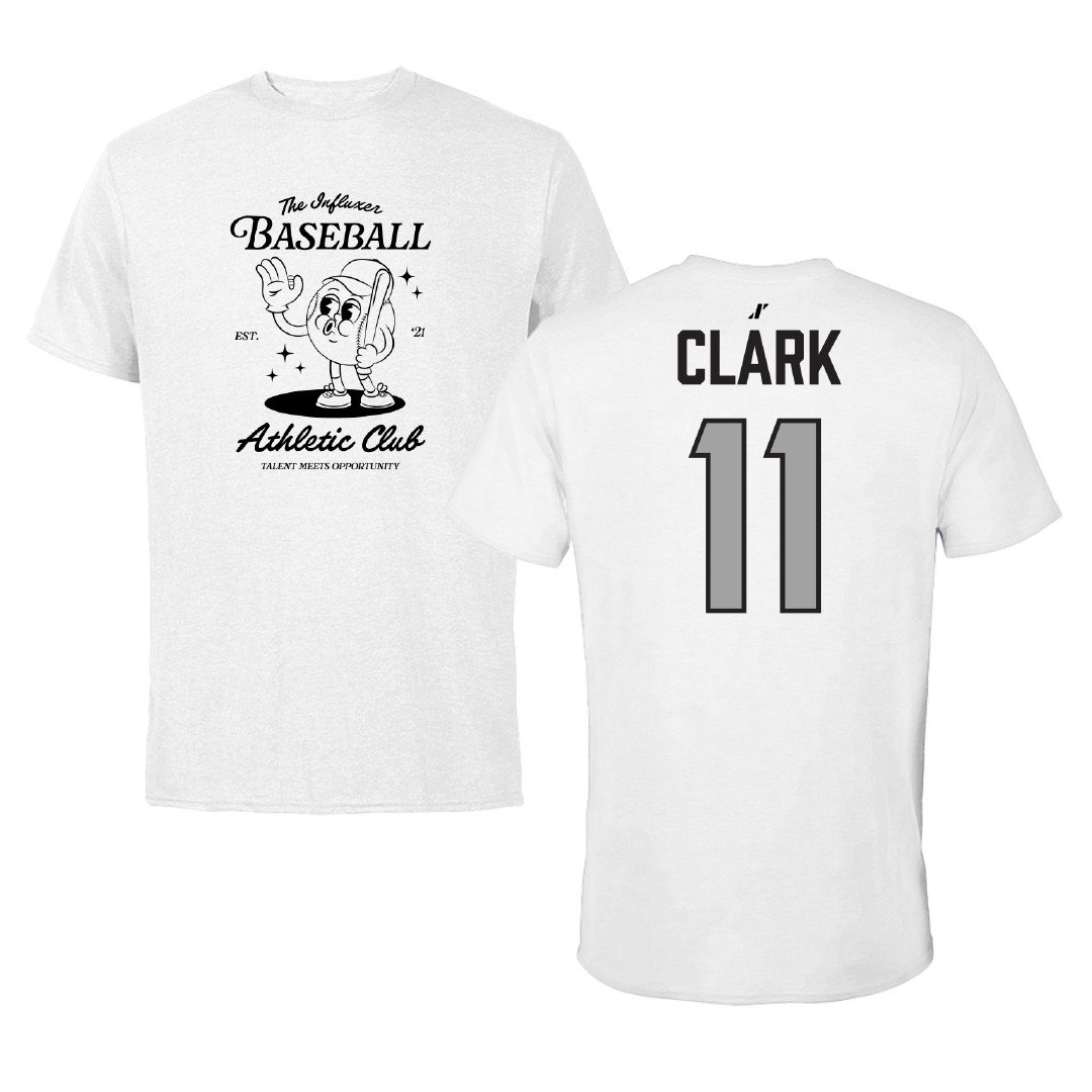 Baseball White Influxer Athletic Club Tee - #11 Aeneas Clark