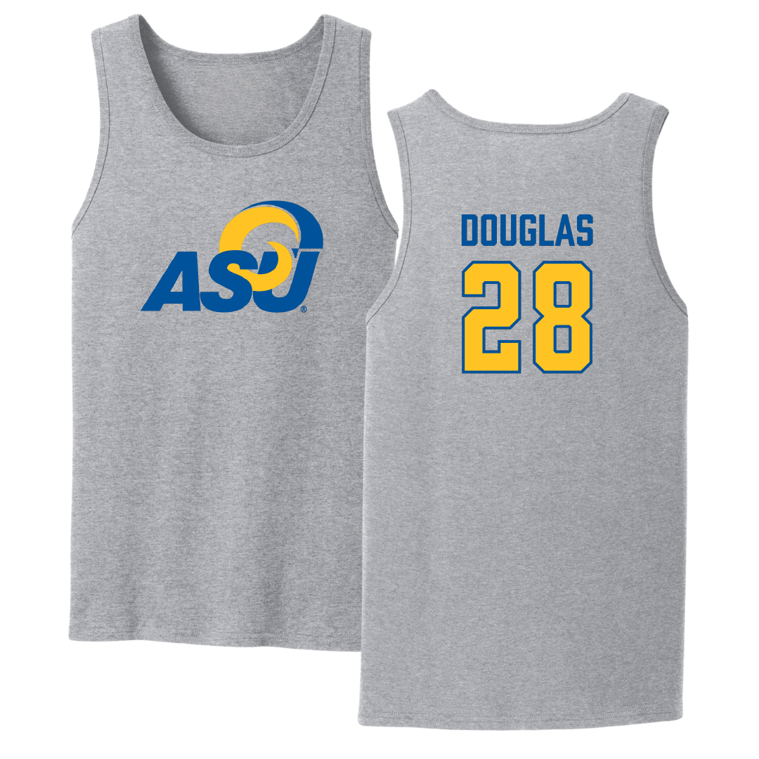 Angelo State University Baseball Sport Gray Tank Top - #28 Chance Douglas