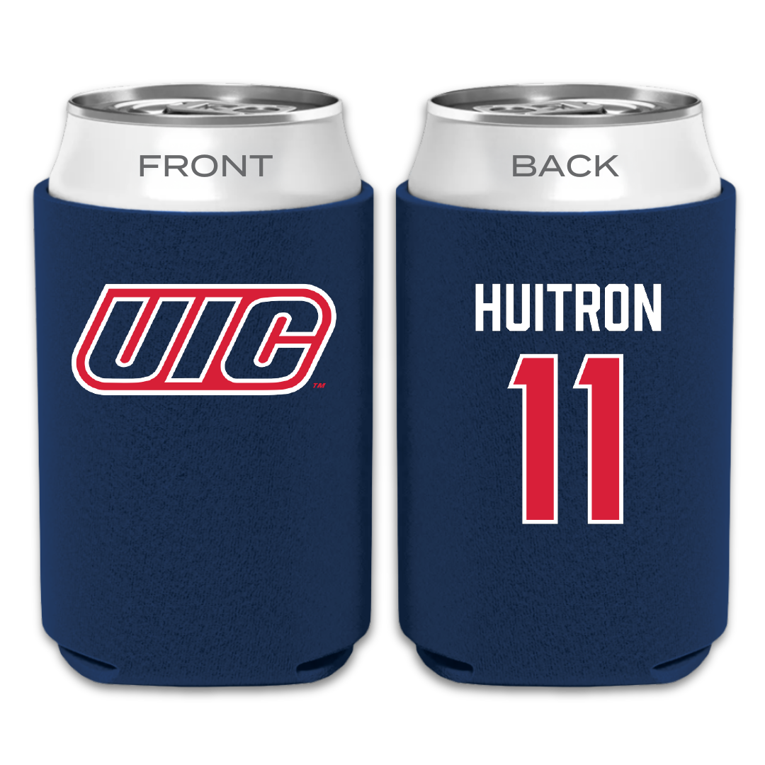 UIC Soccer Navy Can Cooler - #11 Preston Huitron