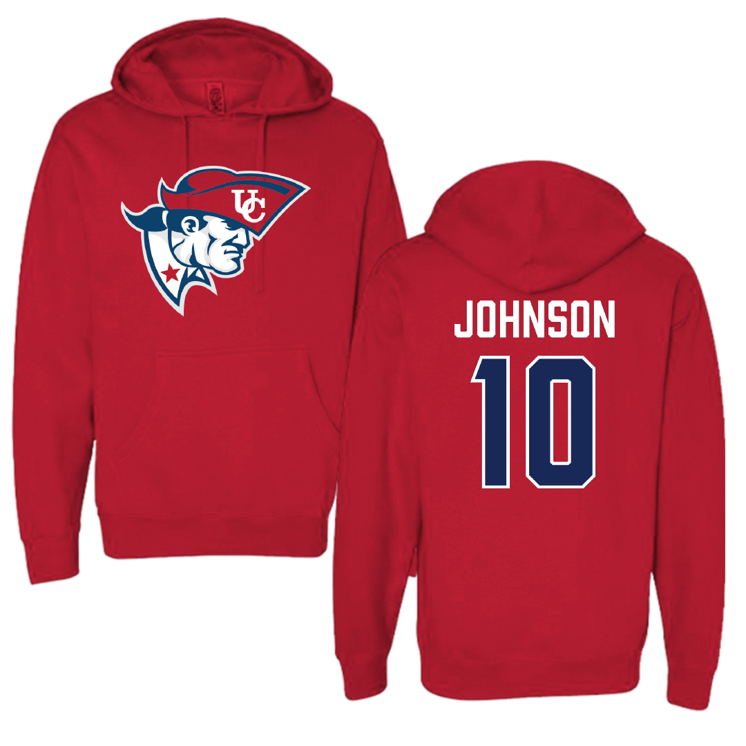 University of the Cumberlands Basketball (M) Red Hoodie - #10 Jalan Johnson
