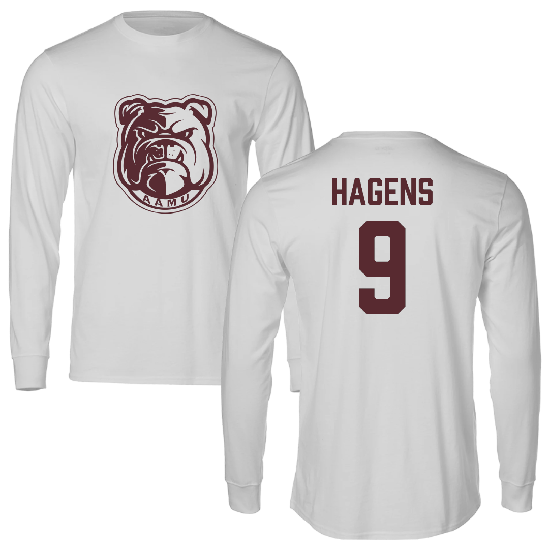 Alabama A&M University Football Light Gray Long Sleeve - #9 Mekhi Hagens