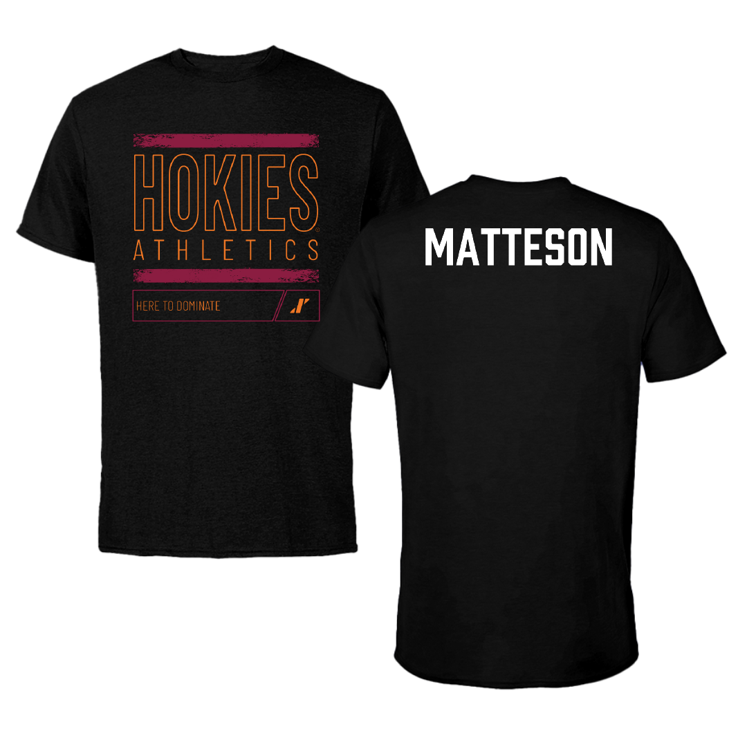 Virginia Tech Dance Black Dominate Performance Tee - Katelyn Matteson