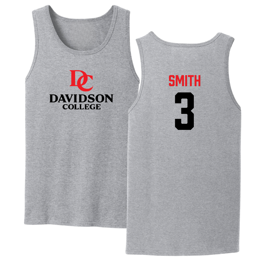 Davidson College Volleyball Sport Gray Tank Top - #3 Kinsey Smith