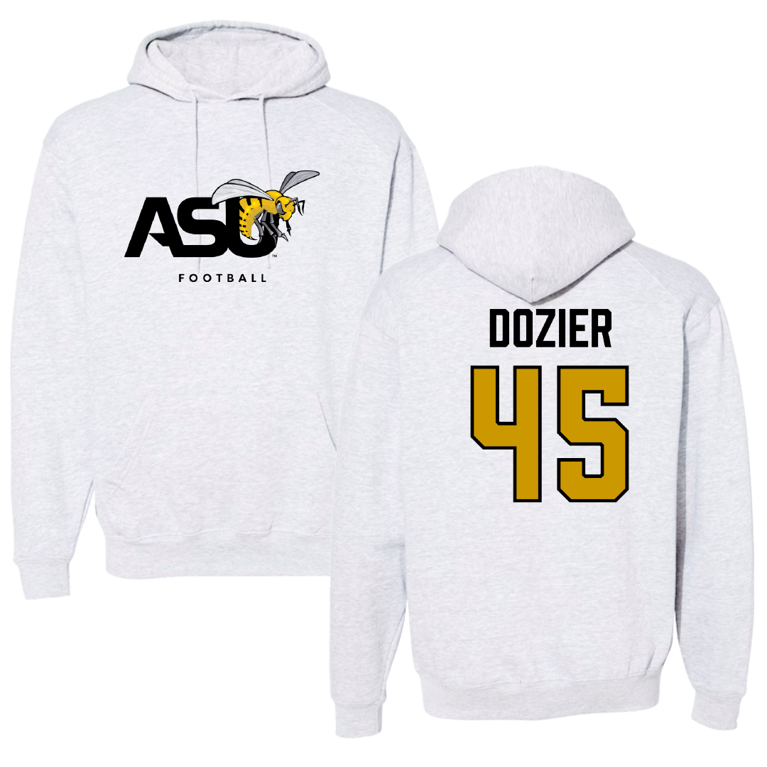 Alabama State University Football Gray Hoodie - #45 Rico Dozier