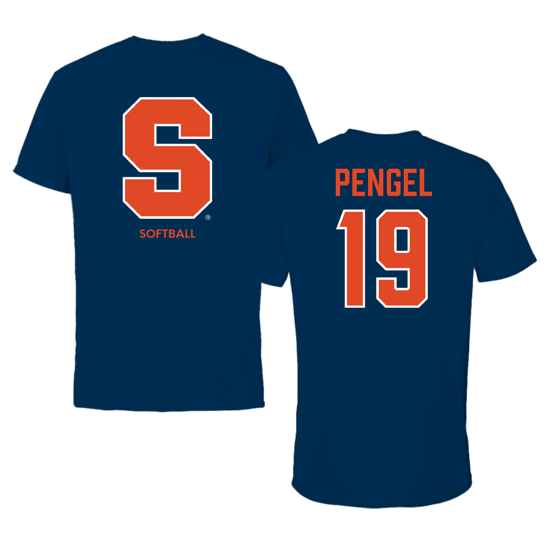 Syracuse University Softball Navy Primary Performance Tee - #19 Jackie Pengel