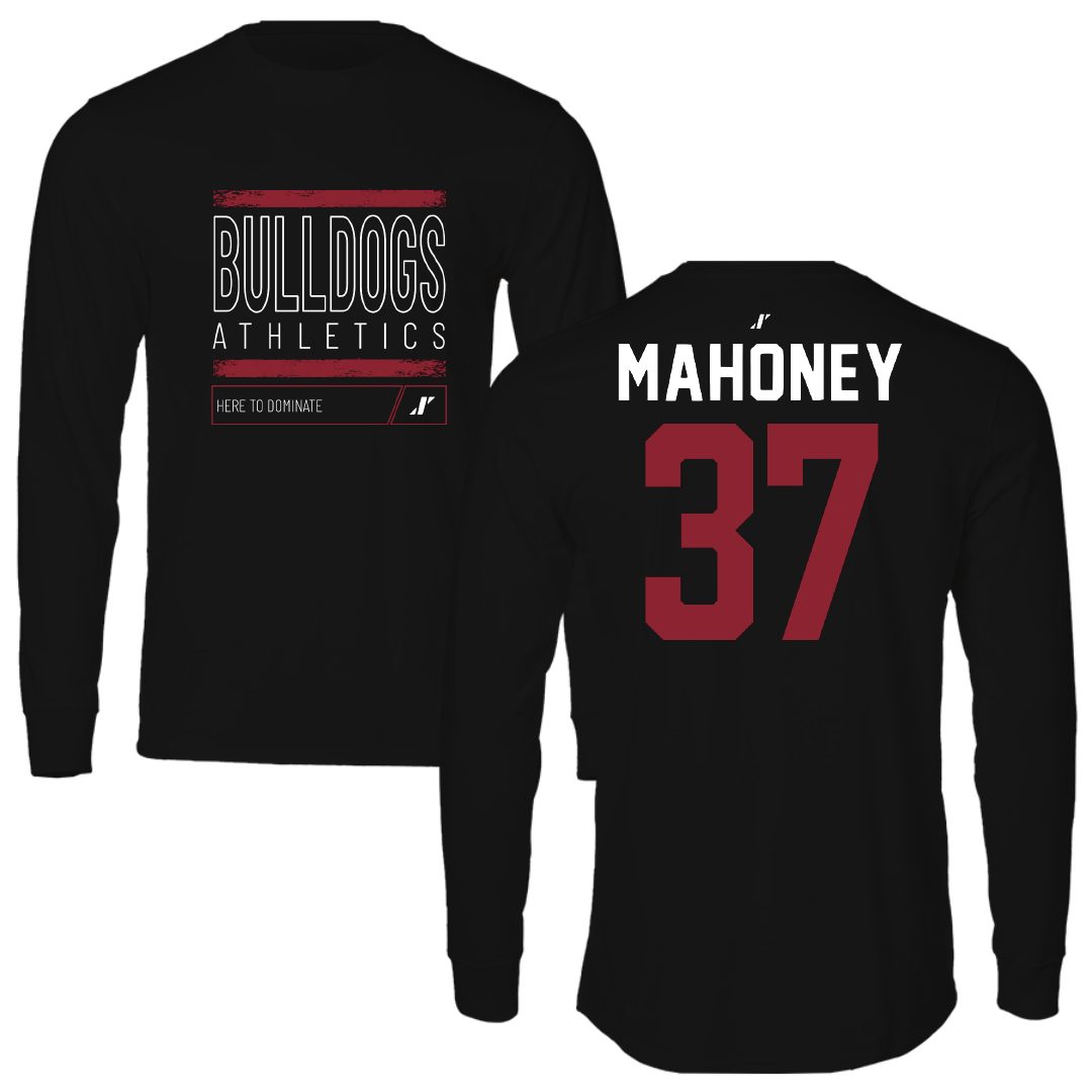 Dean College Lacrosse Black Dominate Performance Long Sleeve - #37 Colby Mahoney