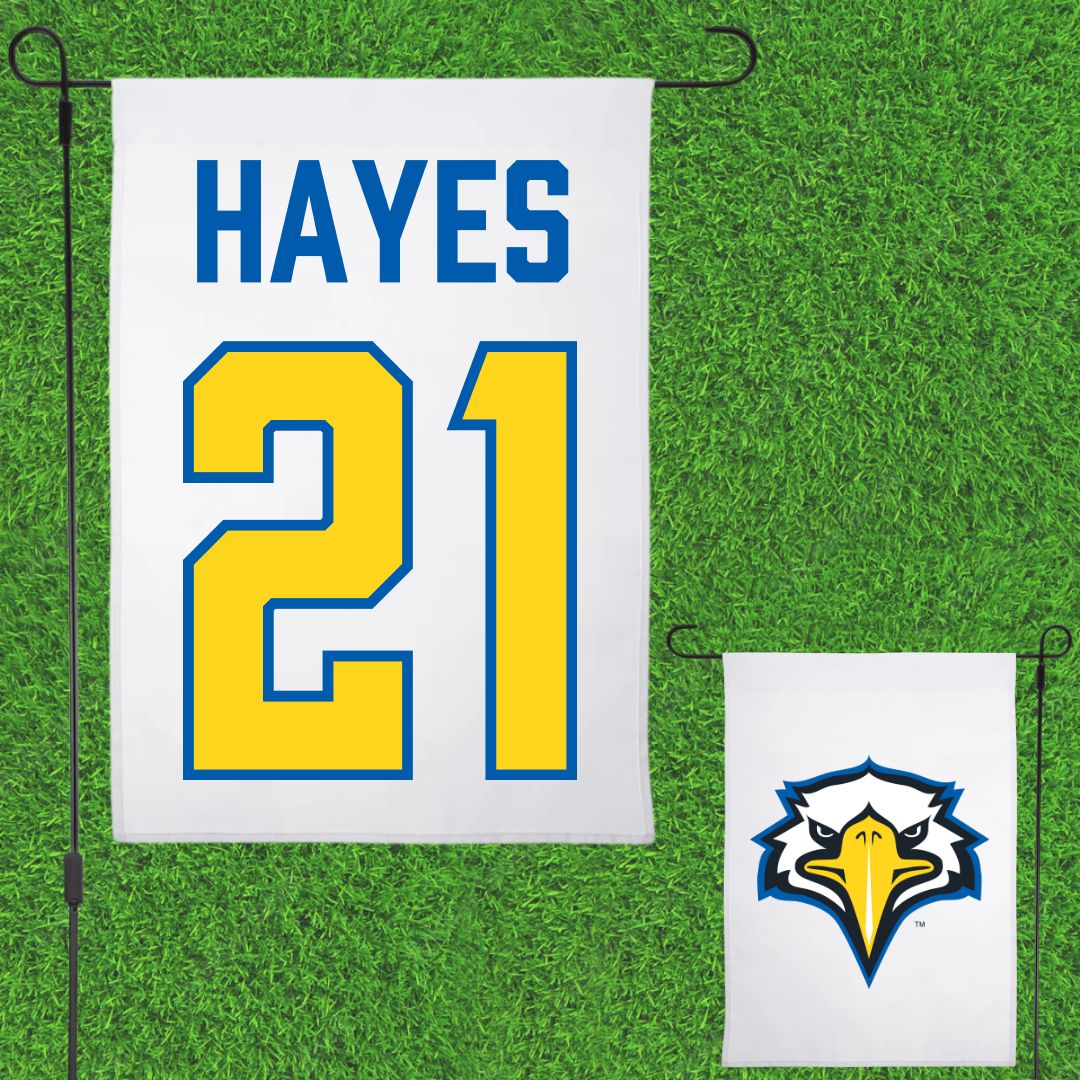 Morehead State University Baseball White Garden Flag - #21 Luke Hayes