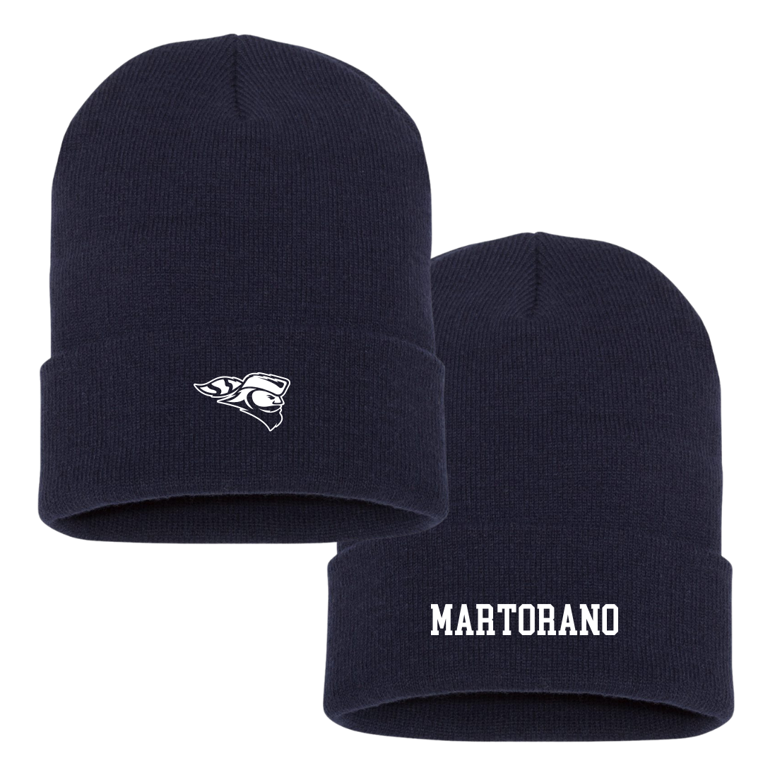 Carroll University Football Navy Beanie - #23 Anthony Martorano