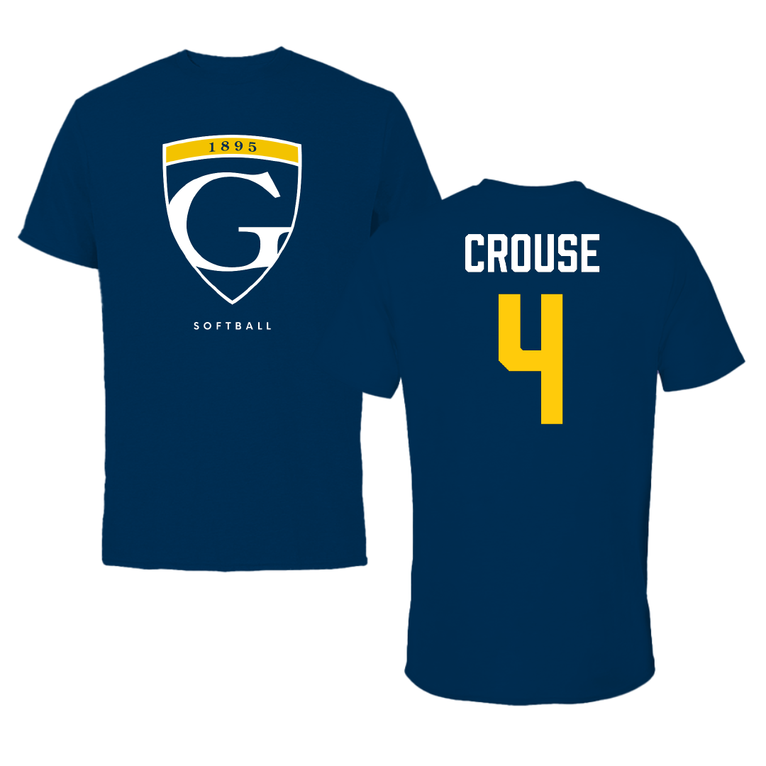 Graceland University Softball Navy Tee - #4 Karlee Crouse