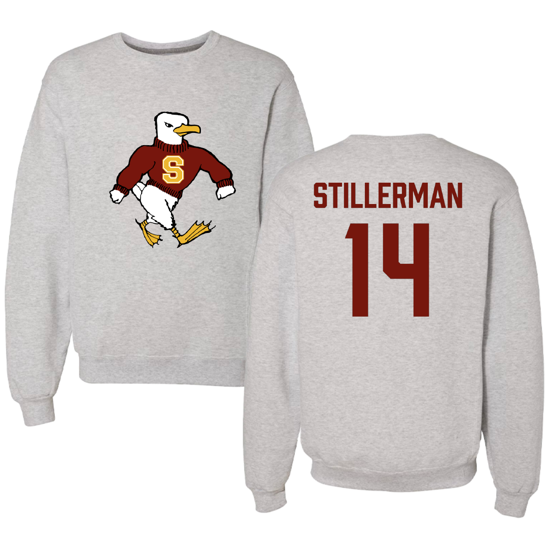 Salisbury University Baseball Gray Crewneck - #14 Logan Stillerman