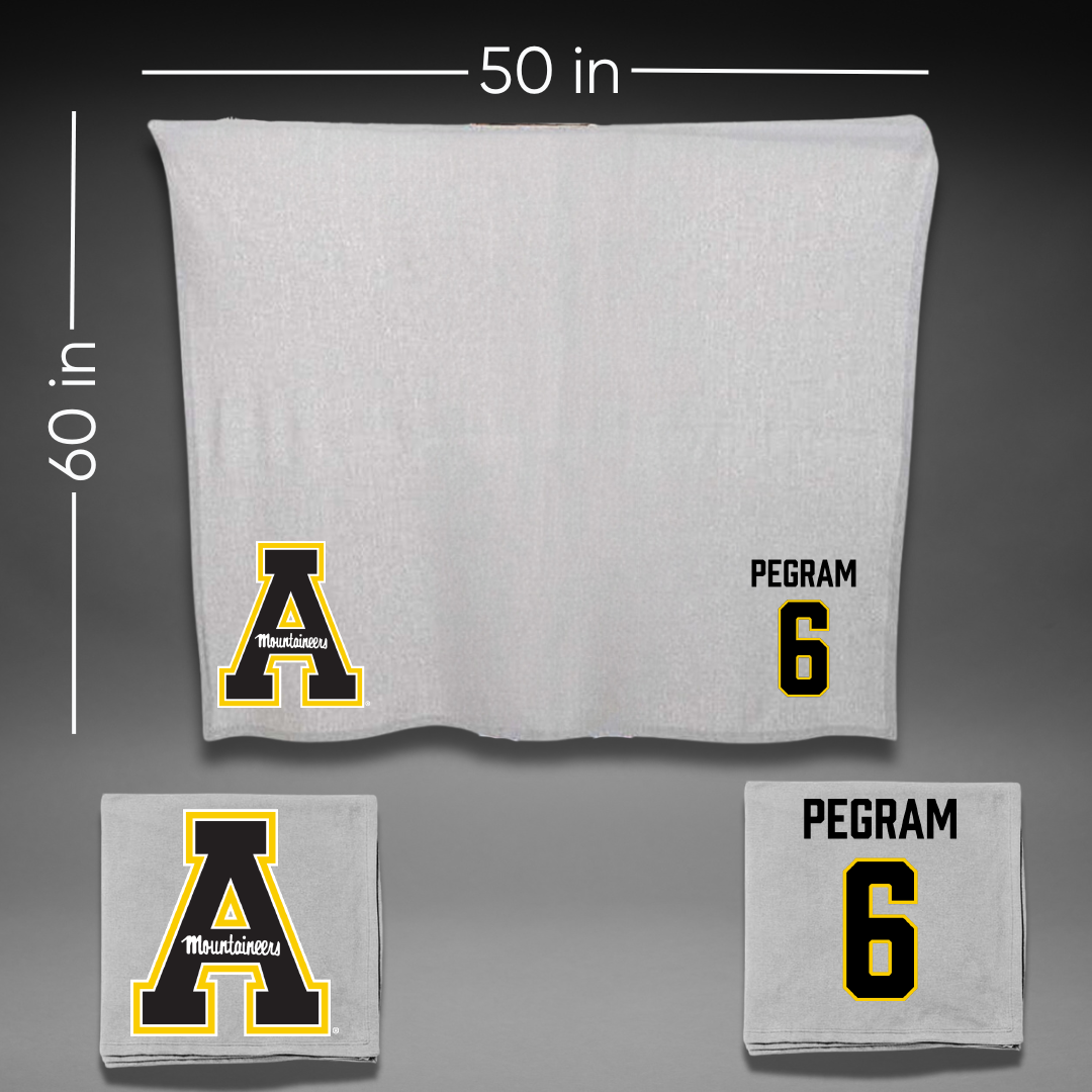 Appalachian State University Soccer (W) Gray Blanket - #6 Avery Pegram