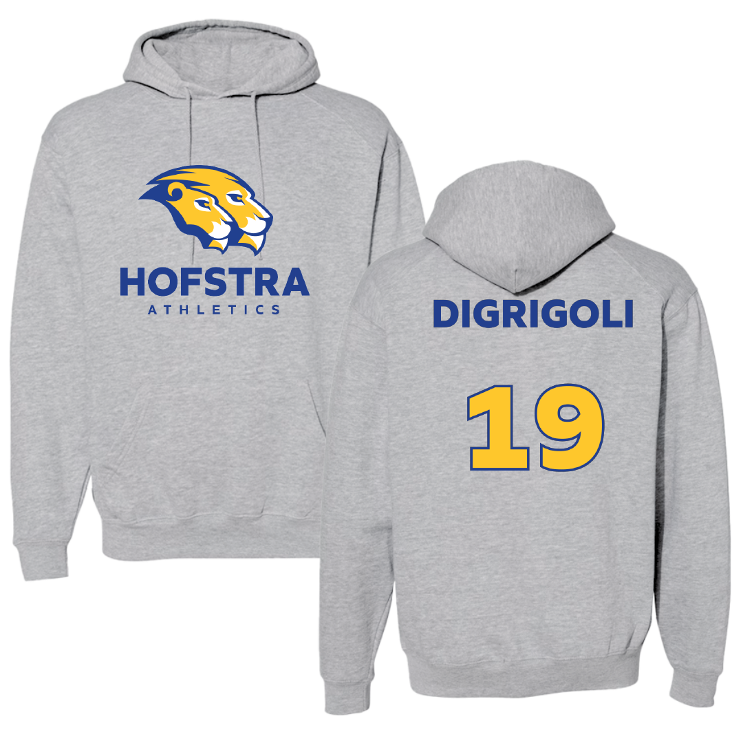 Hofstra University Baseball Sport Gray Hoodie - #19 Antonio DiGrigoli