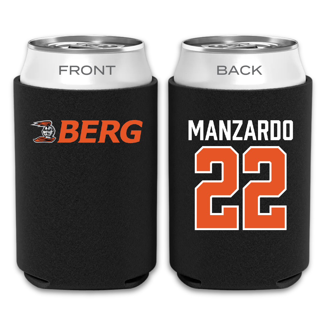 Heidelberg University Lacrosse Black Can Cooler - #22 Mario Manzardo