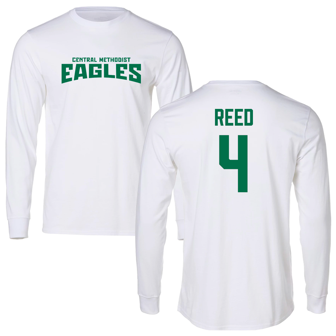 Central Methodist University Basketball (M) White Classic Long Sleeve - #4 Nathan Reed