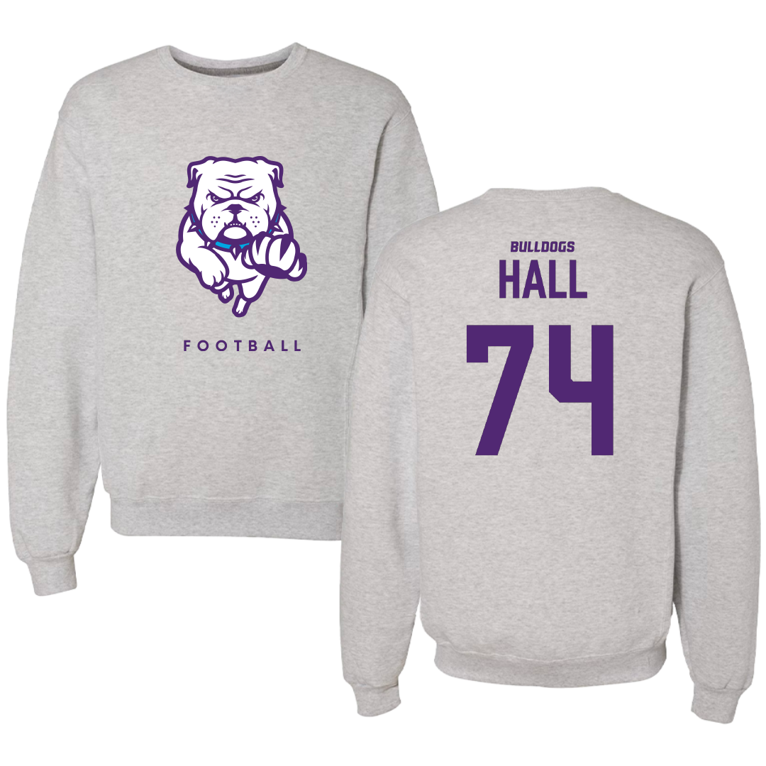 Truman State University Football Gray Crewneck - #74 Ryan Hall