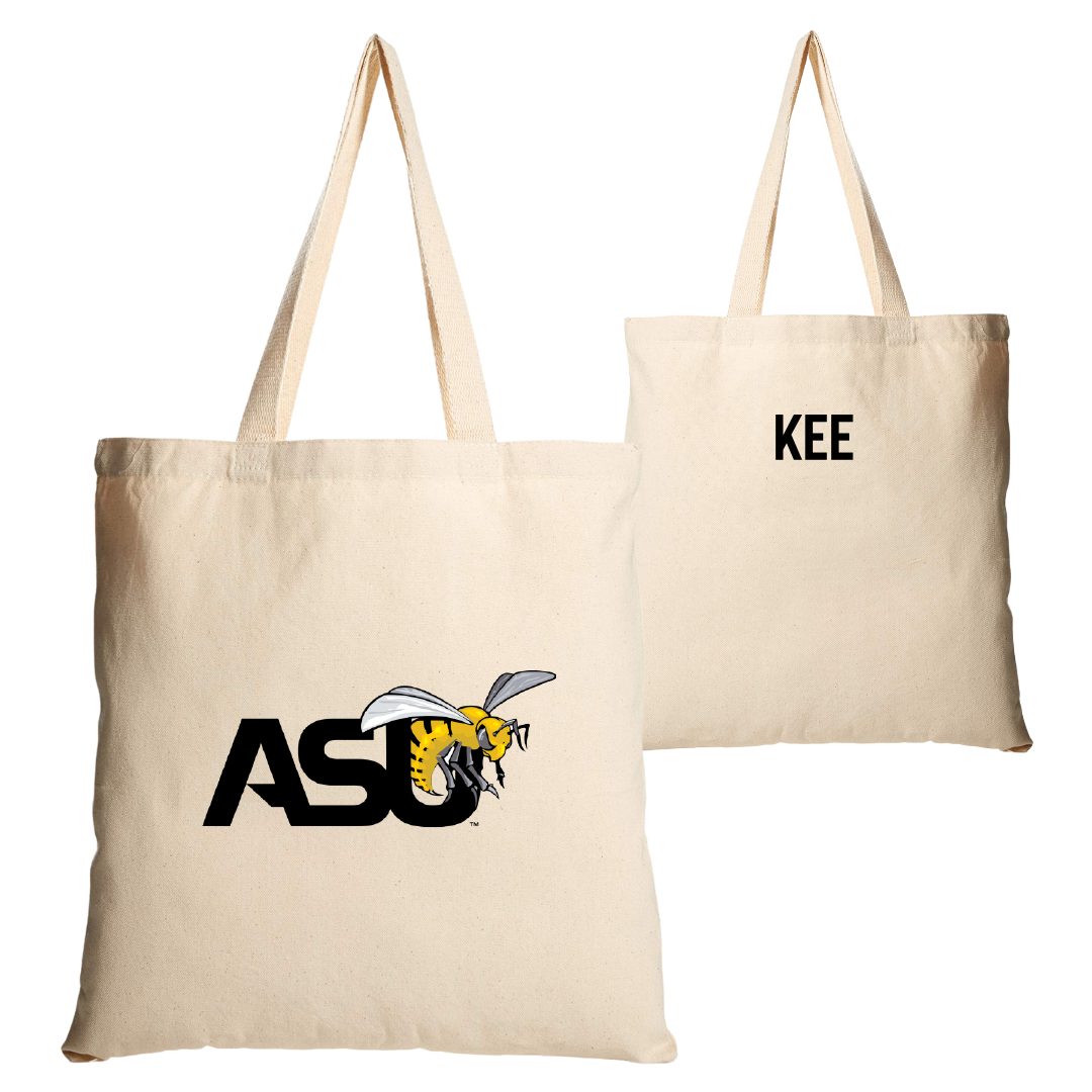 Alabama State University TF and XC Tan Canvas Tote Bag - Vejarrica Kee