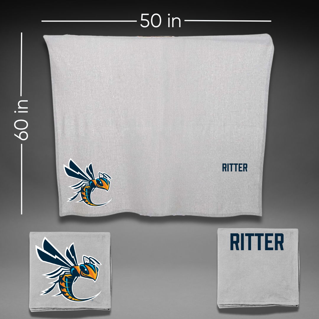 Cedarville University Golf Gray Blanket - Huston Ritter