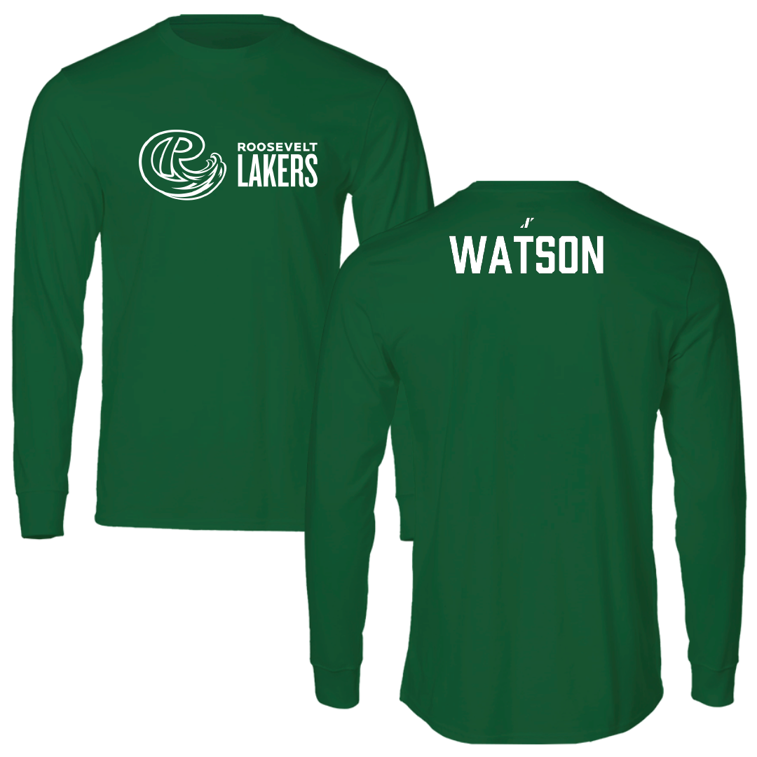 Roosevelt University TF and XC Green Performance Long Sleeve - Kitana Watson