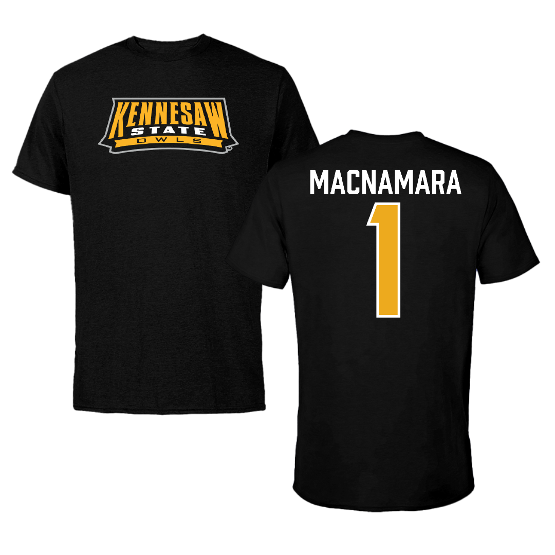 Kennesaw State University Lacrosse Black Tee - #1 Grace Macnamara